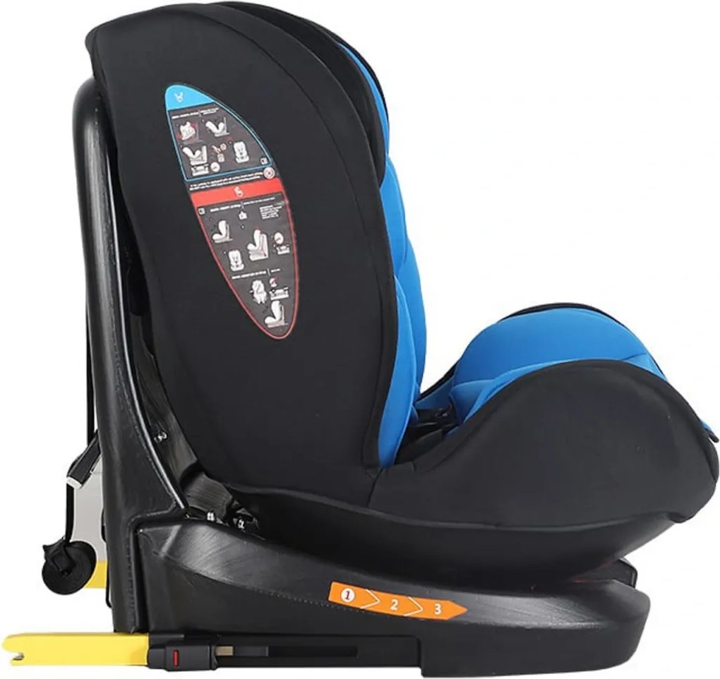 Scaun Auto cu Isofix NOVOKIDS™ Safety Seat 6000, Cu rotire 360 grade, 0-36 kg, Tetiera reglabila pe inaltime, Omologare R-129 i-Size, Transformabil