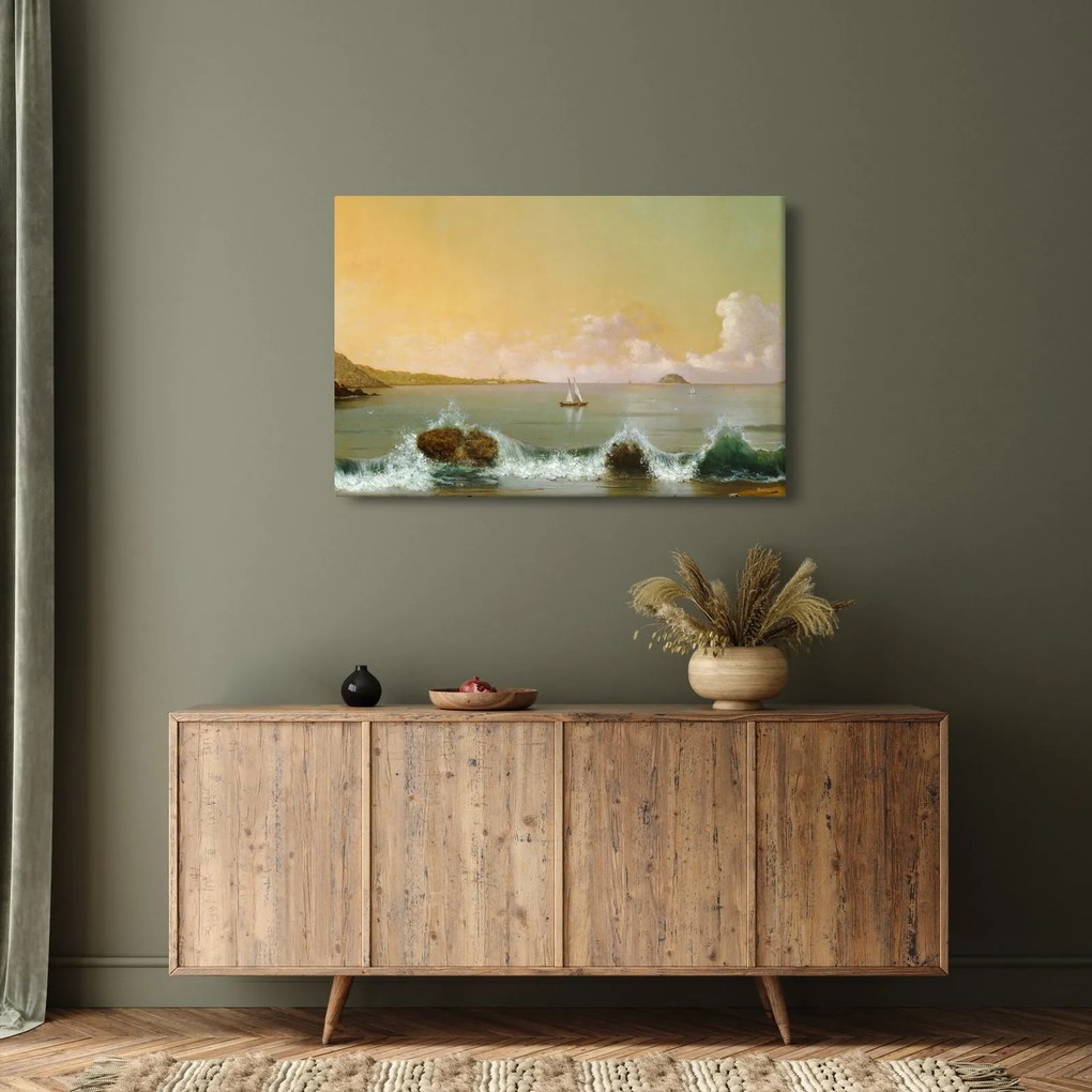 Tablou - Martin Johnson Heade, Rio de Janeiro Bay, reproducere (90x60 cm)