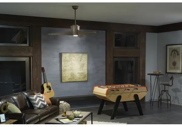 Ventilator LED dimabil de tavan Kichler KLF-PHREE-56-BN PHREE 10W/230V + telecomandă