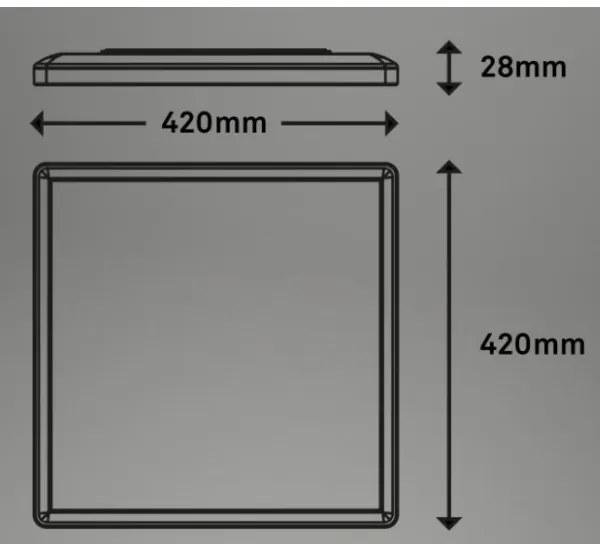 Plafonieră LED RGBW dimabilă Briloner 7091-416 SLIM LED/22W/230V + telecomandă