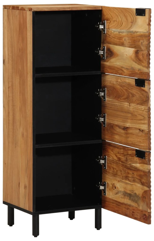 vidaXL Bufet cu raft cu ușă Maro 40 x 33 x 110 cm Lemn masiv de acacia