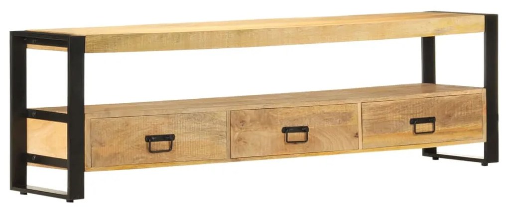 vidaXL Comodă TV, 150x30x45 cm, lemn masiv de mango