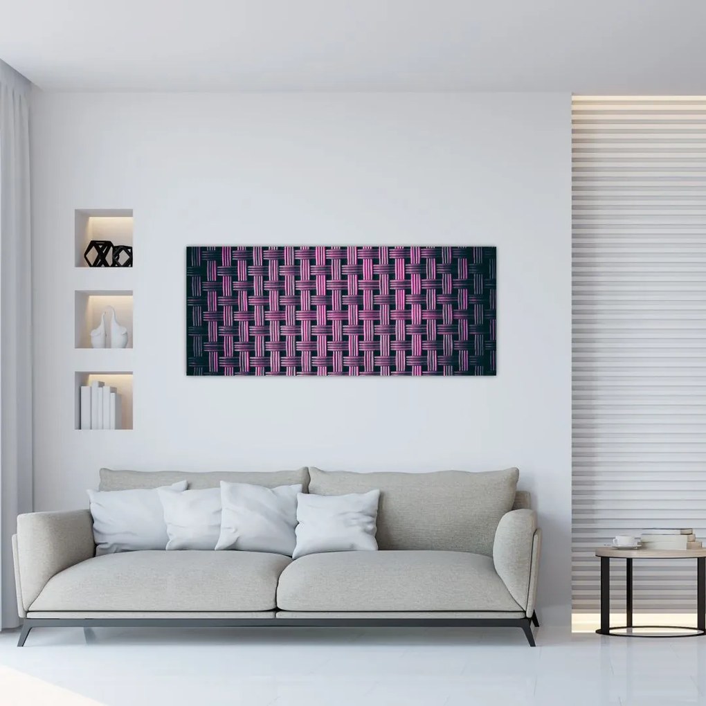 Tablou textura în mov (120x50 cm), în 40 de alte dimensiuni noi