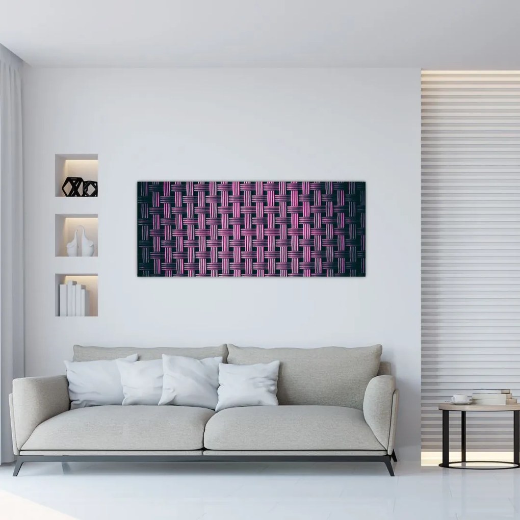 Tabloul textura în mov (120x50 cm)