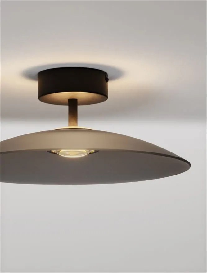 Plafoniera LED design modern POLIFEMO fumuriu, 40cm