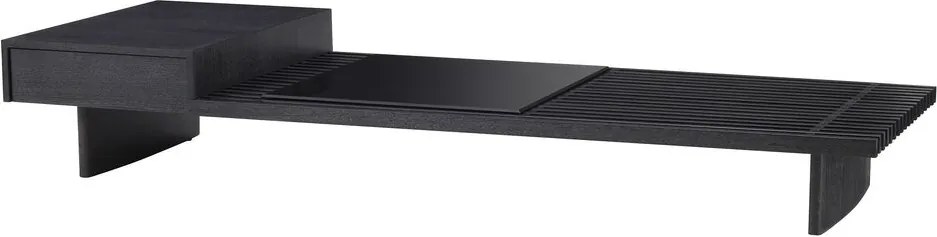 Masuta de cafea design LUX The Crest, negru 114926 HZ