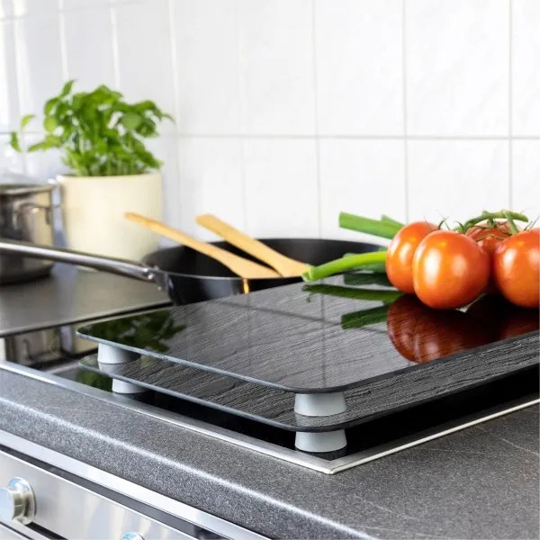 WENKO 2521480100 - Placă de acoperire 30 x 52 cm, multicoloră/gri/transparentă