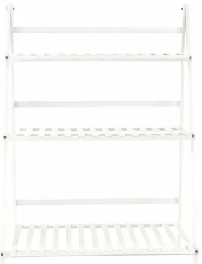 Suport pentru flori din bambus Nepel Tip 1 alb, 70x 40 x 96 cm