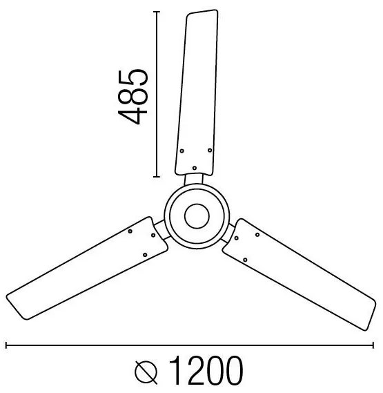Ventilator modern cu regulator de perete diam.120cm Eco Indus 33005
