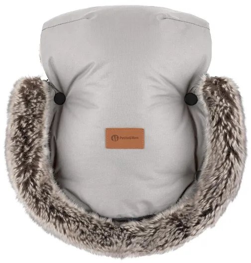 SET sac pentru cărucior 4 în 1 PETITE&MARS ARCTIC + mănuși pentru cărucior Champagne Shower