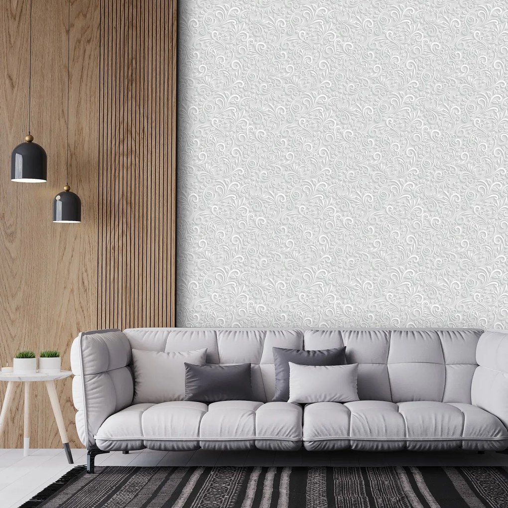 Tapet - ornamente 3D, auriu
