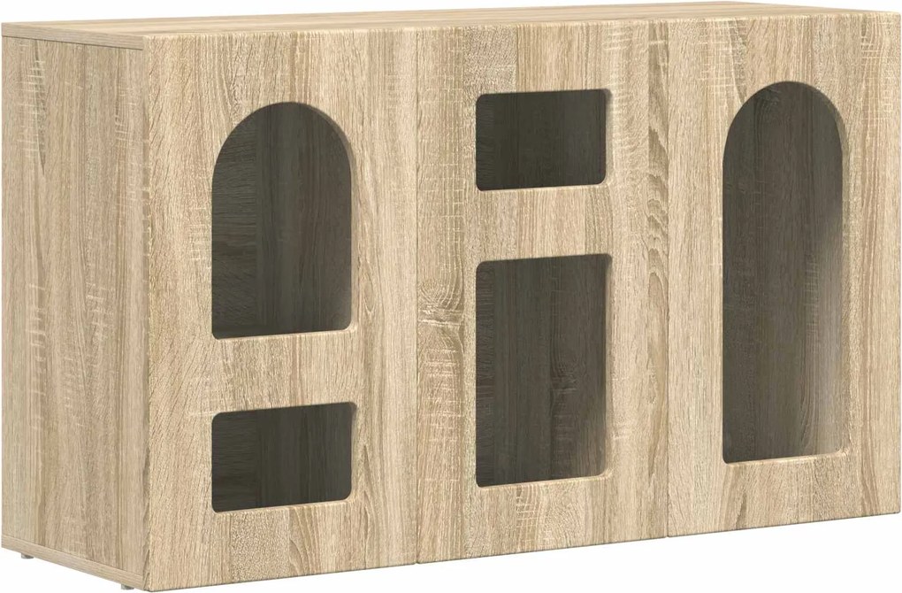 vidaXL Bufet Stejar Sonoma 100 x 35 x 59 cm Lemn compozit