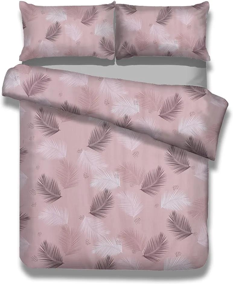 Lenjerie de pat din bumbac AmeliaHome Pink Vibes, 160 x 200 cm