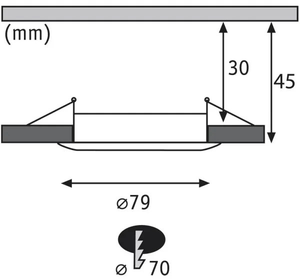 Paulmann 92827 - Set 3x LED 7W dimabil, spoturi încastrate COIN 230V