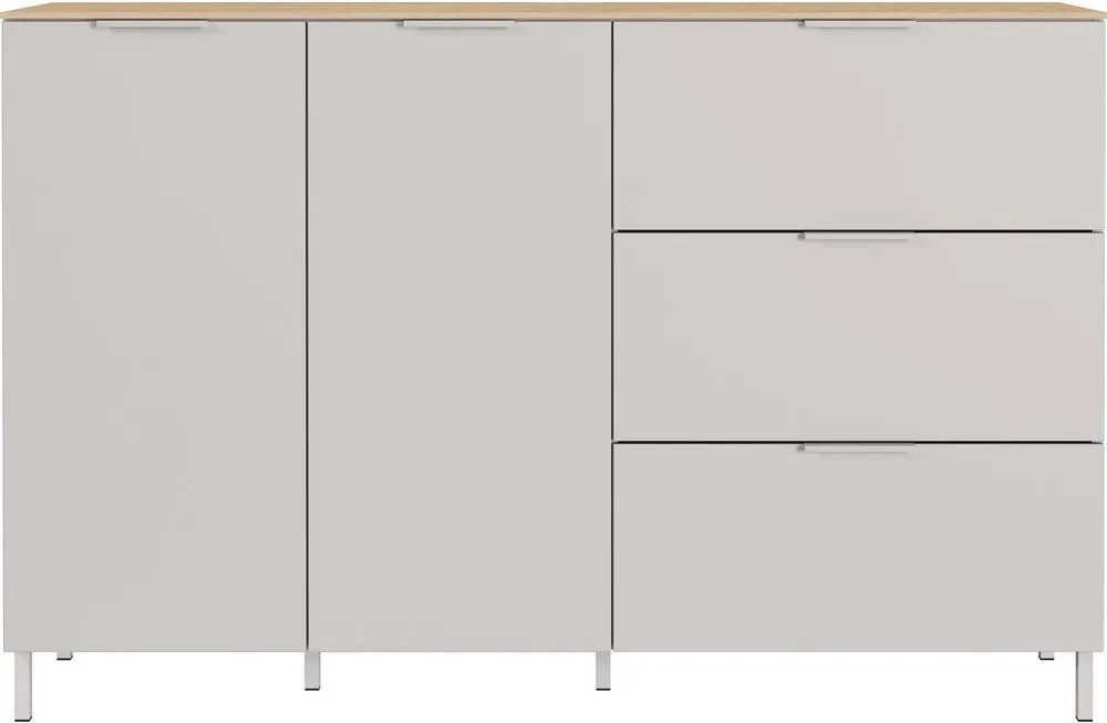 Comodă crem cu aspect mat 151x98x40 cm Savoca – Germania