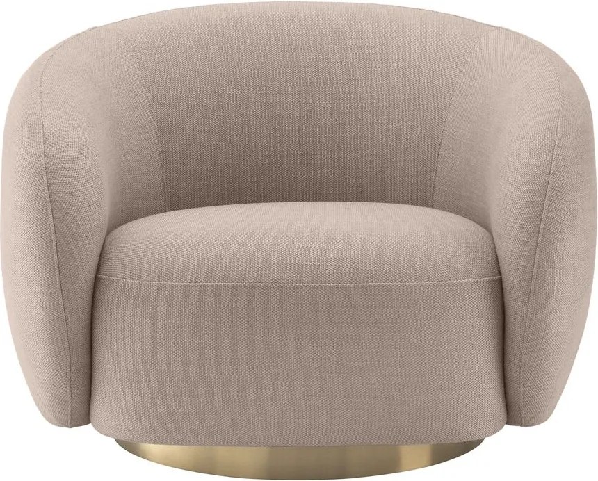 Fotoliu pivotant design elegant Brice, avalon sand 115169 HZ