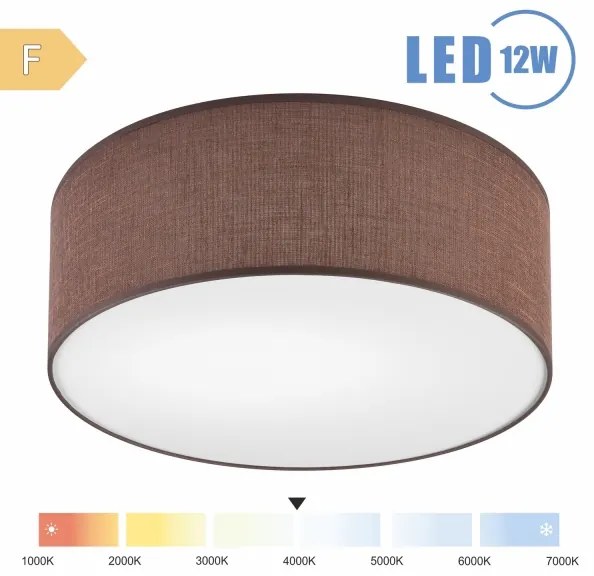 Plafonieră LED Brilagi SIRIJA LED/12W/230V d. 35 cm maro