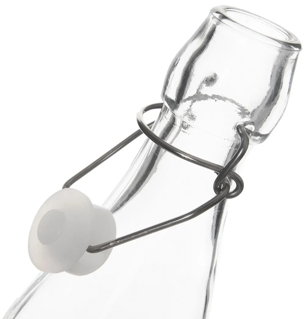 Sticlă cu închidere cu clip Orion Fulg de nea Alb, 0,52 l, 520 ml