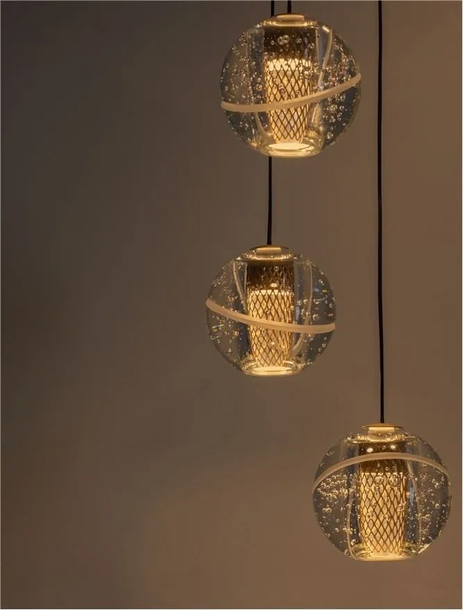 Lustra cu 5 pendule LED design modern LICIO