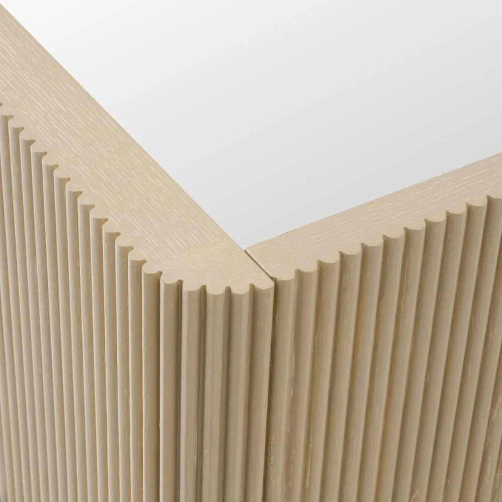 Pat dublu design LUX Dimitrios 180x210cm, stejar albit