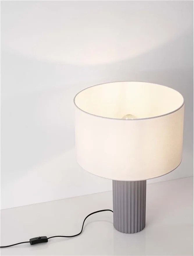 Veioza/Lampa de masa decorativa AMMOS alb/gri