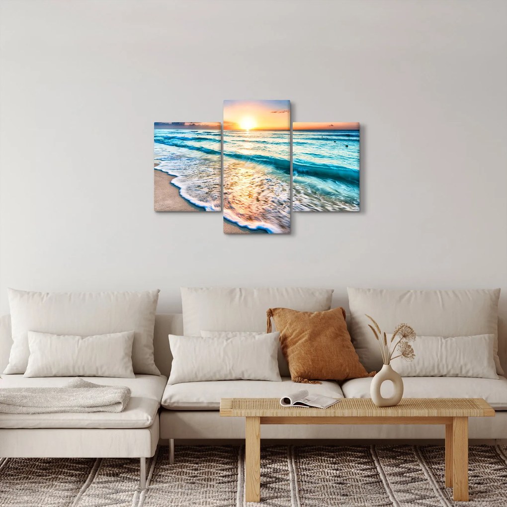 Tablou - Plaja de la mare (90x60 cm)