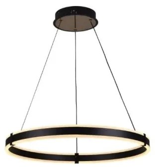 Brilagi-LED Lustru suspendat reglabil pe cablu CIRCLE LED/85W/230V 3000-6500K negru + telecomandă