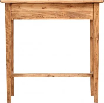 Masa consola, L73 36 H75 cm, natur antichizat, lemn masiv
