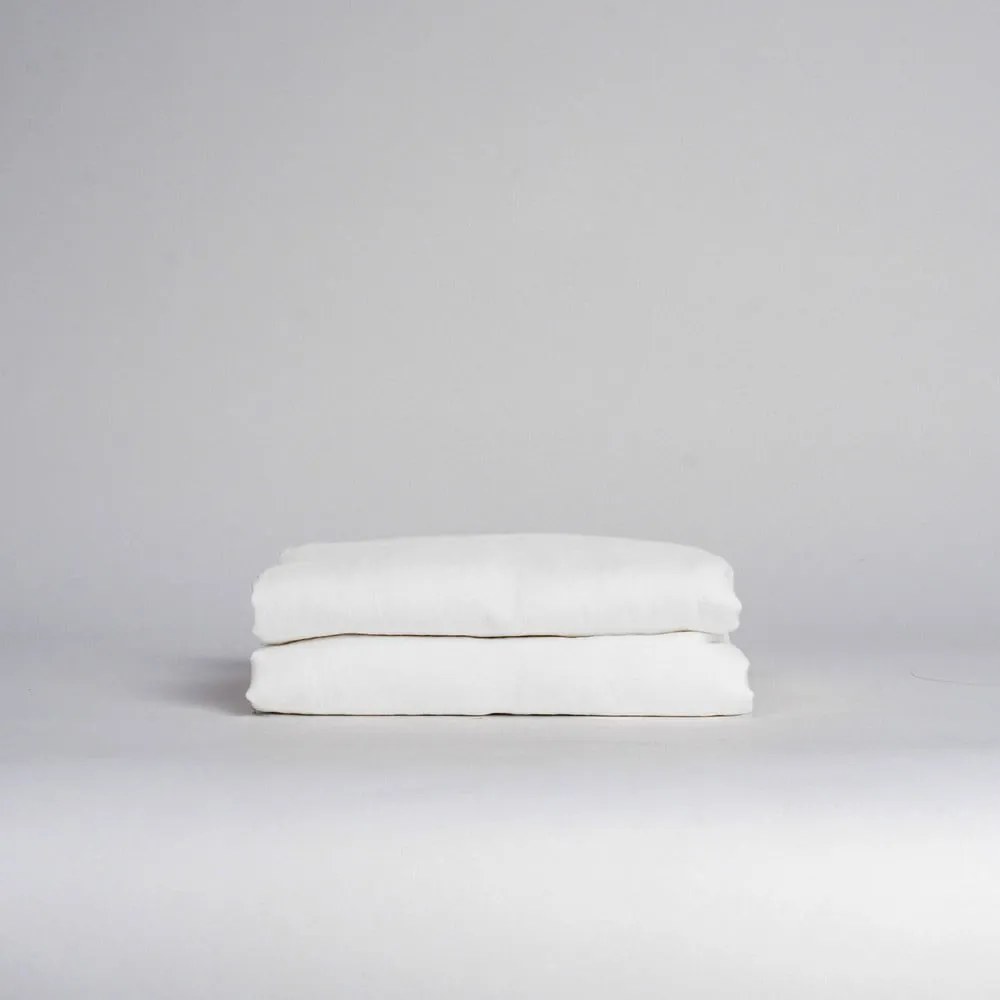 Cearceaf alb din amestec de in 180x260 cm – Linen Tales