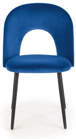 Scaun K384 velvet bleumarin