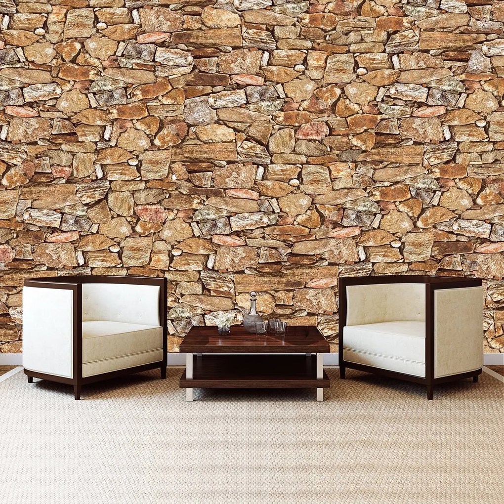 Fototapet - Stone Wall Rock (254x184 cm)