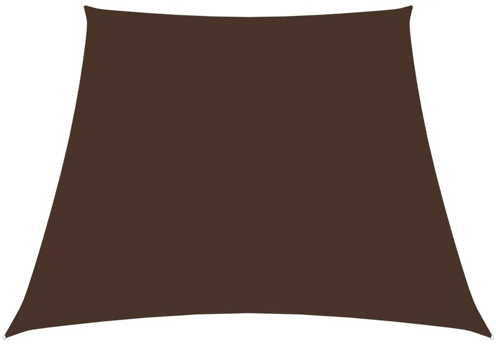 vidaXL Parasolar, maro, 2/4x3 m, țesătură oxford, trapez