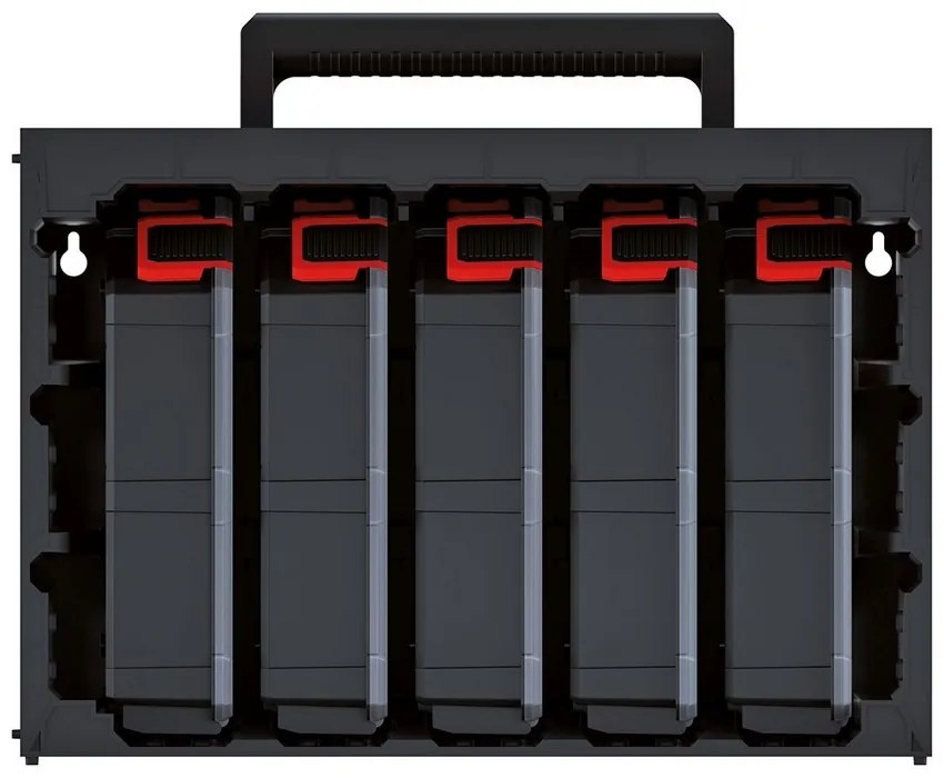 Dulap cu 5 organizatoare despărțitoare 41,5 x 29 x 29 cm, negru