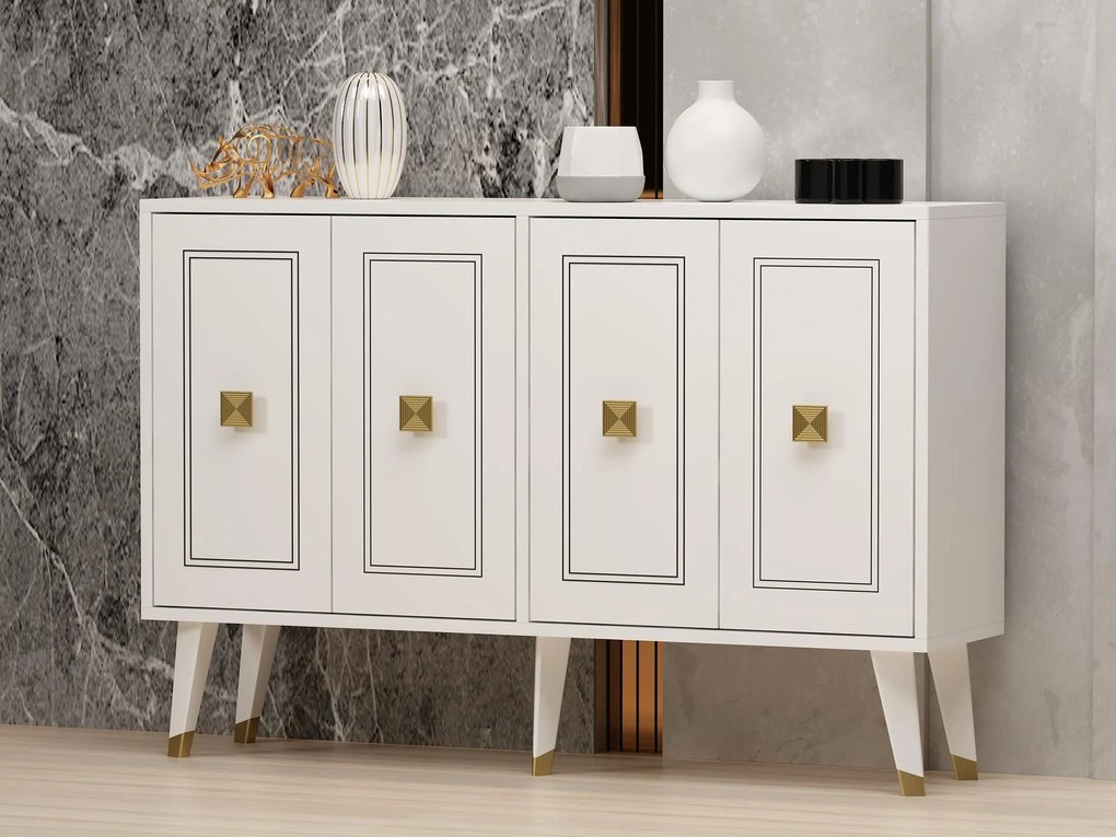 Dulap Tanati (alb + auriu) . 1093395