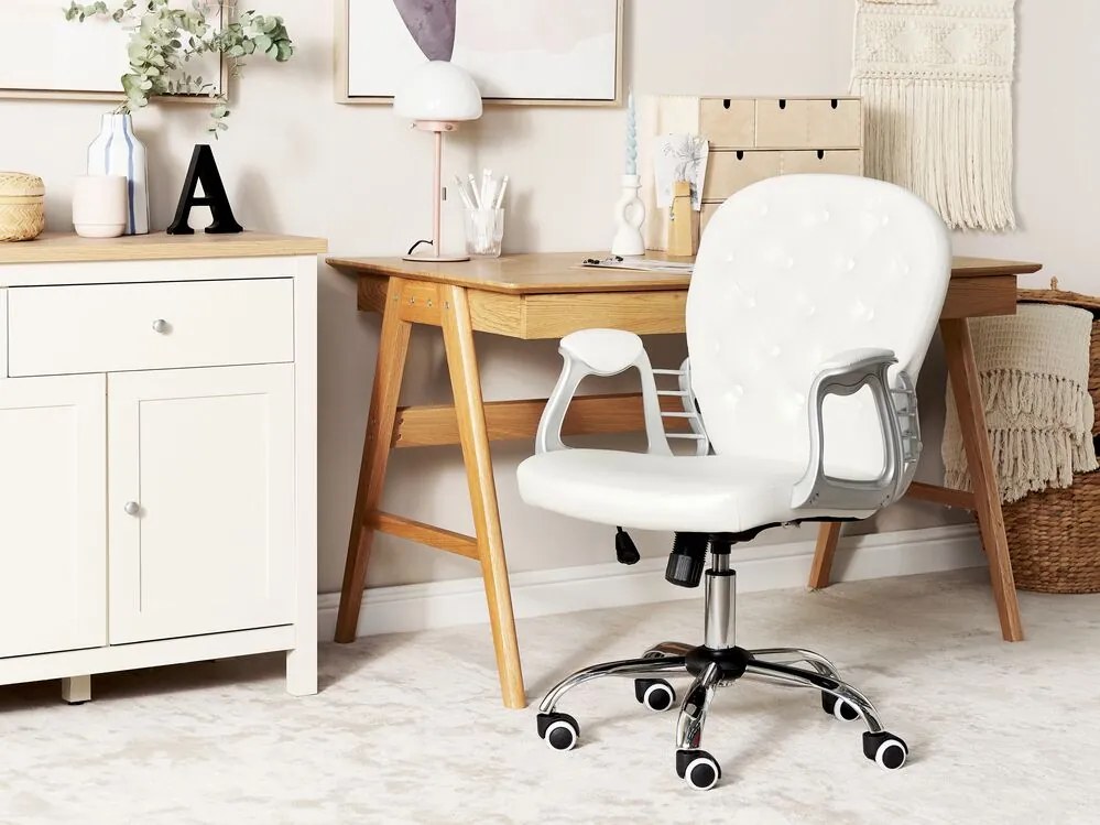 Scaun de birou Princi (Alb). Promo -50%. 1011247