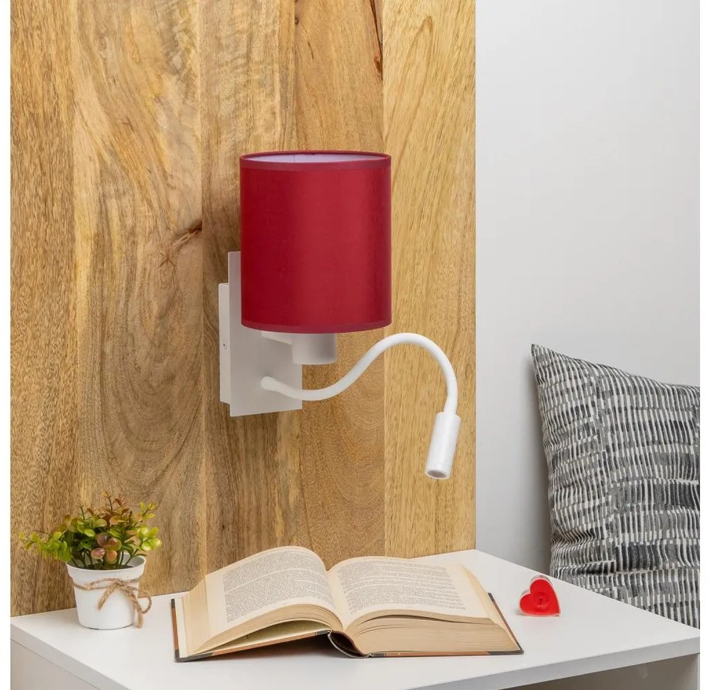 Lampă LED de perete Brilagi NUBILA 1xE27/25W/230V + LED/3W alb/roșu Pompeian