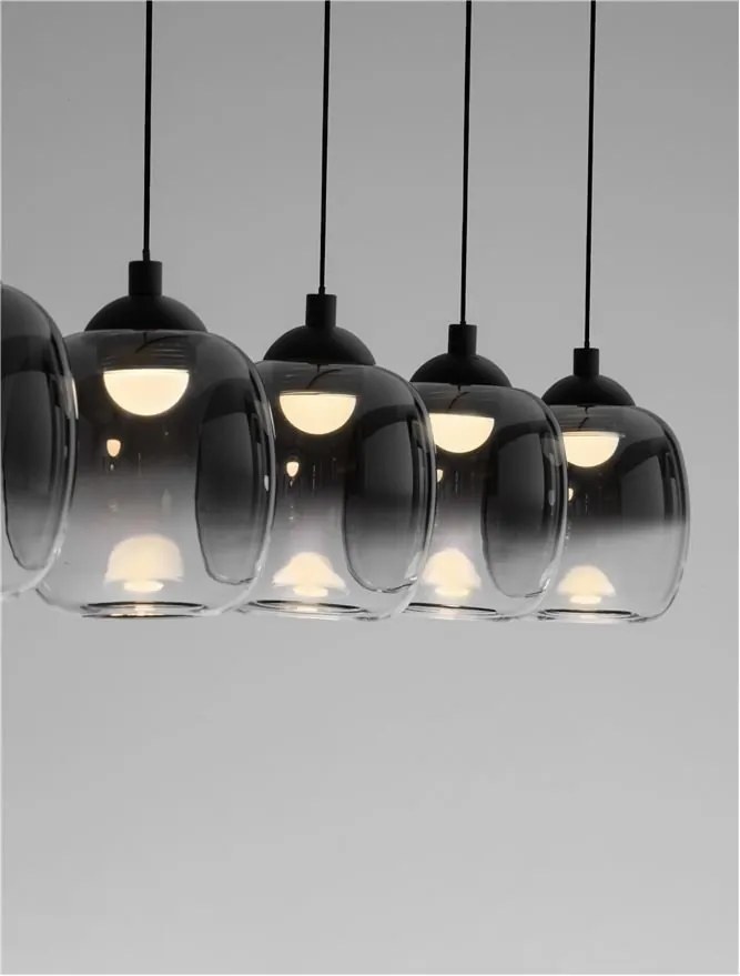Lustra cu 5 pendule LED design modern ESSENTIAL