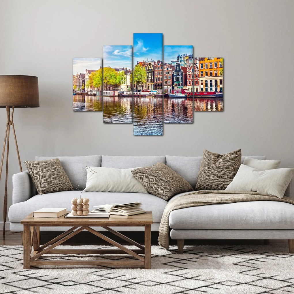 Tablou - Case dansatoare, Amsterdam (150x105 cm)