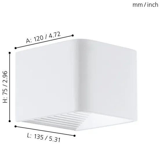 Eglo 96497 - LED Aplica perete exterior DONINNI 1xLED/6W/230V
