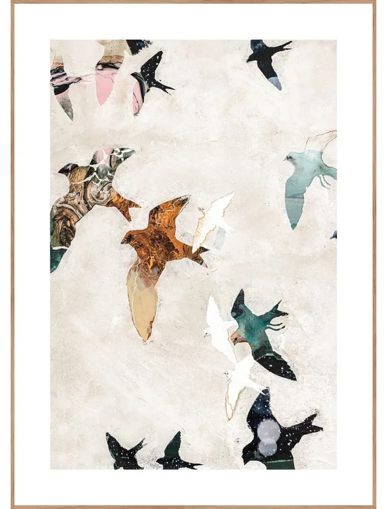 Tablou 30x40 cm Abstract Birds – Malerifabrikken