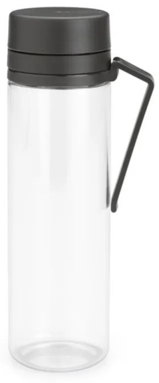 Sticla Brabantia Make&Take 1006278, 500 ml, Cu filtru, Protectie impotriva scurgerilor, Deschidere larga, Transparent/Gri inchis