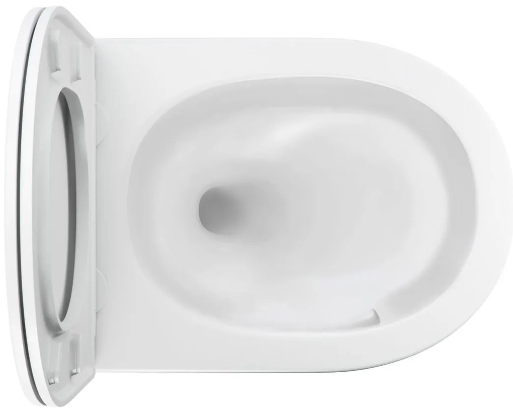 Omnires Ottawa vas wc cu capac soft-close agatat da da alb mat OTTAWACSPMWBM