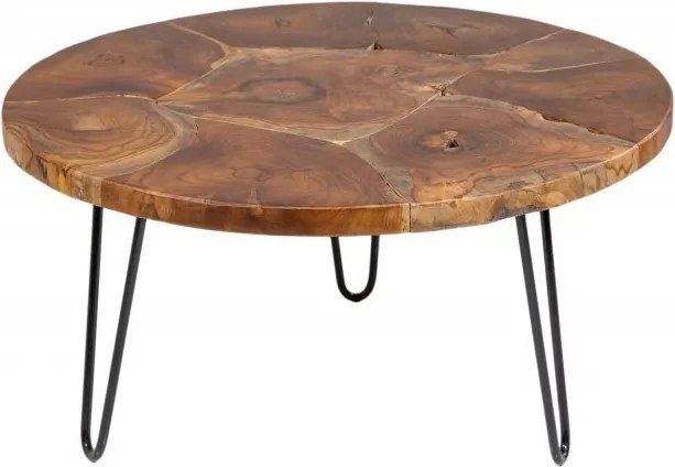 Masuta design industrial Mosaik 70cm Teak