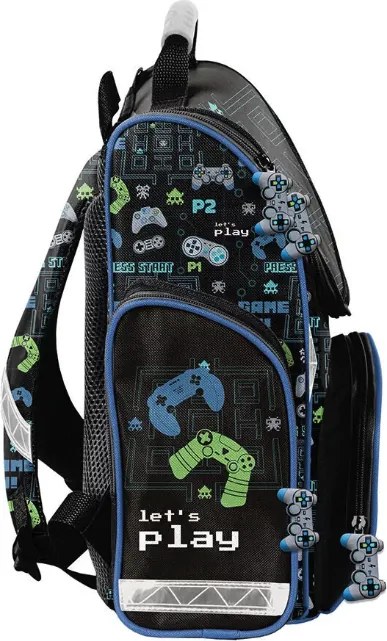 Servietă școlară pentru băieți - set din 4 piese