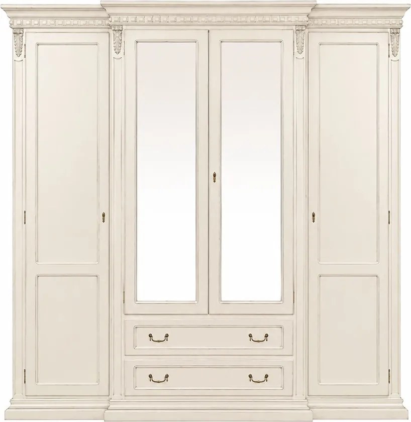 Dulap lemn masiv Bernhard 4 Usi, 234 × 67 × 218 cm