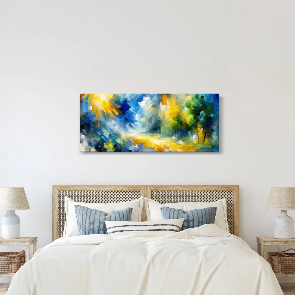 Tablou - Zi însorită abstractă (120x50 cm)
