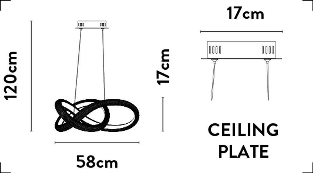 Lustra LED suspendata design modern Belle aurie