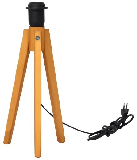 Lampă de masă ALBA 1xE27/15W/230V negru/auriu/stejar