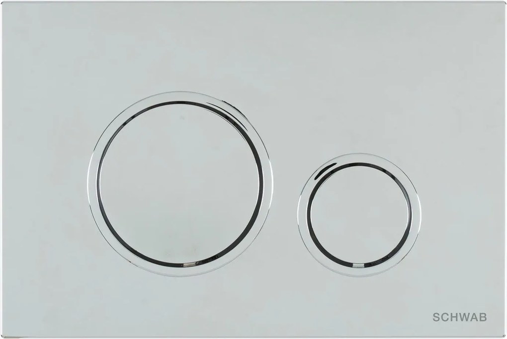 Clapeta de actionare 247x165x14 mm, crom lucios, Schwab Vela