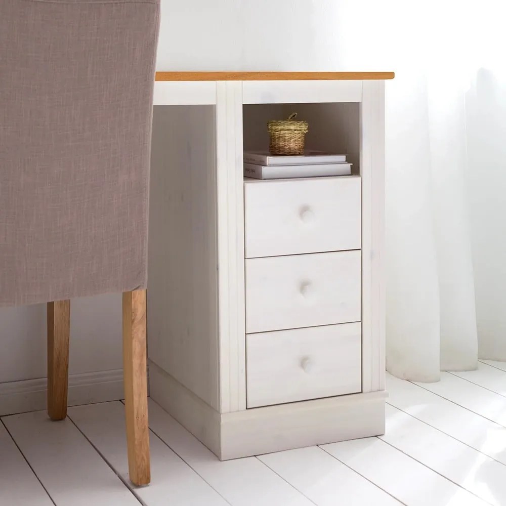 Birou cu blat din lemn de pin 50x140 cm Anita – Støraa